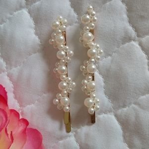 Faux Pearl Hairclips